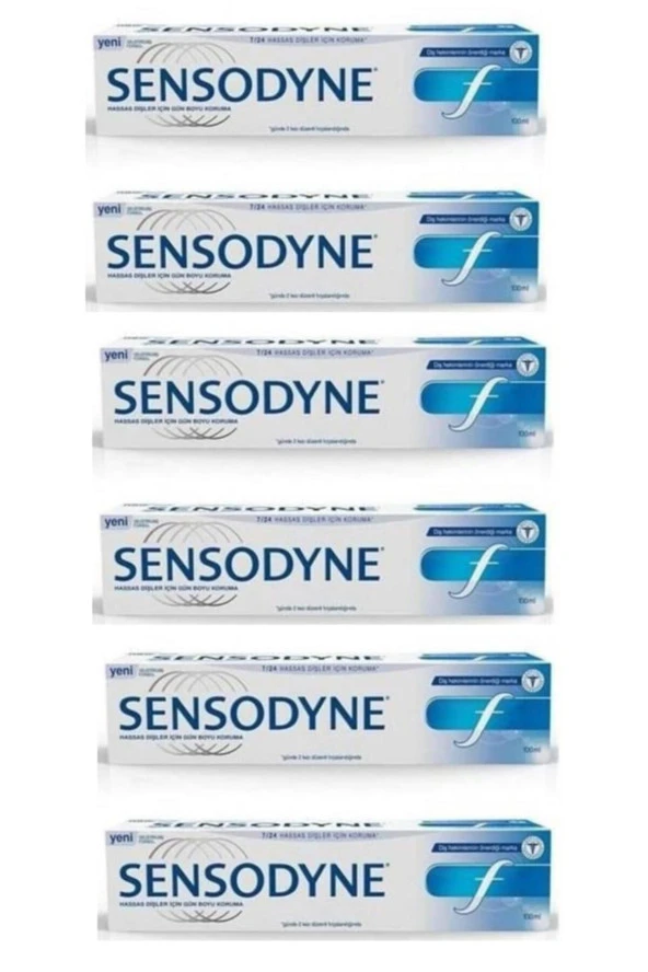 Sensodyne F Florürlü Diş Macunu 100 ml 6 Kutu