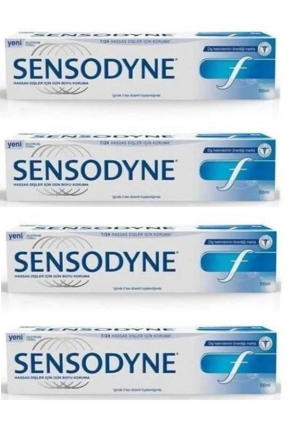 Sensodyne F Florürlü Diş Macunu 100 ml 4 Kutu