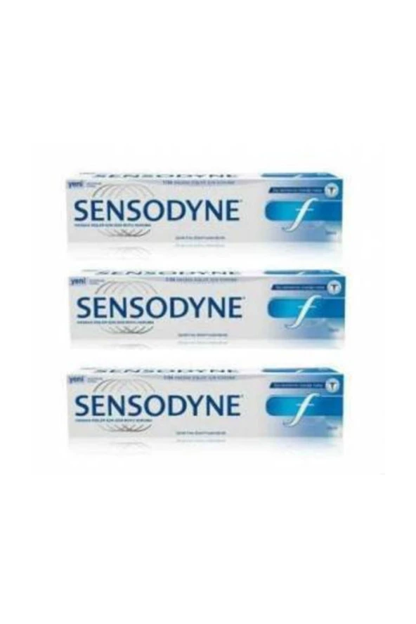 Sensodyne F Florürlü Diş Macunu 100 ml 3 Kutu