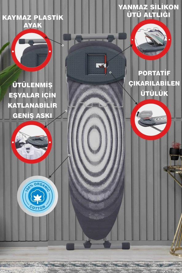 Devecioğlu Boldboard B14 Silver Serisi Ütü Masası - 3