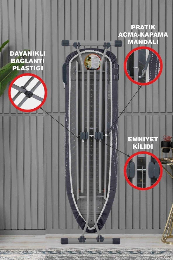 Devecioğlu Boldboard B14 Silver Serisi Ütü Masası - 4