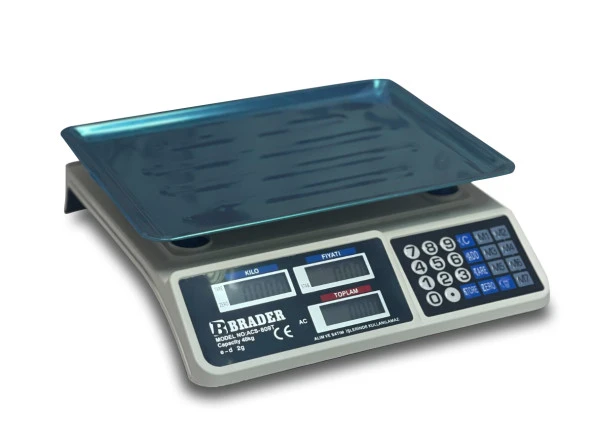 Brader Elektronik Terazi Market Manav Terazi 40 Kg - 2
