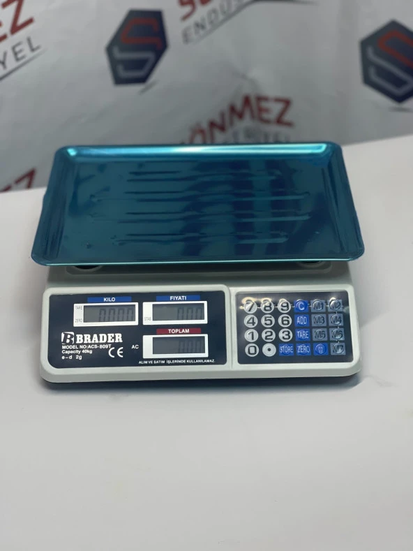 Brader Elektronik Terazi Market Manav Terazi 40 Kg - 3