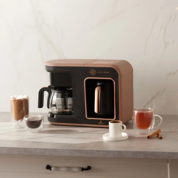Karaca Hatır Plus Mod 5 In 1 Essential Kahve Makinesi Rosie Brown