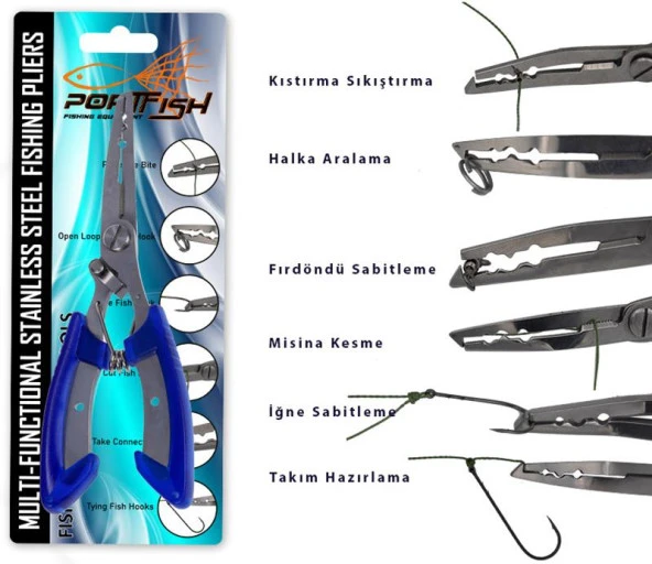 Portfish Balıkçı Pensesi - Mavi - Resim 3