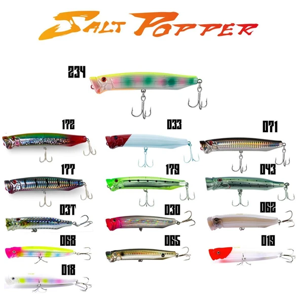 Fujin Salt Popper 120mm 30gr Su Üstü Yem