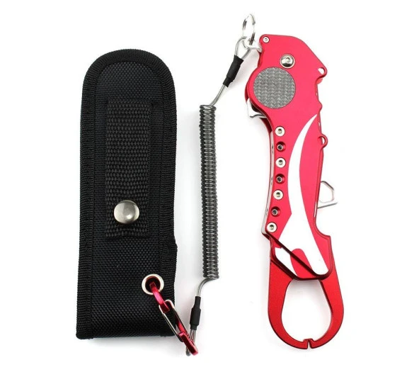 Sea Horse Katlanır Balık Tutucu Gripper - Kırmızı - Resim 2