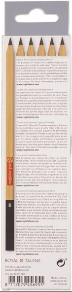 Talens Art Creation Graphite Pencils 6'lı Dereceli Kalem Seti / 9028106M - Resim 4