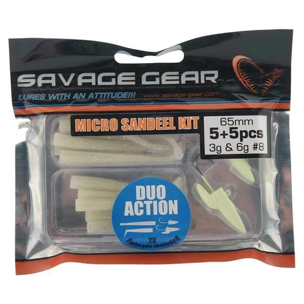 Savage gear Micro Sandeel Kit 12 Parça Lrf Silikon Yem - Resim 2