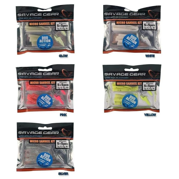 Savage gear Micro Sandeel Kit 12 Parça Lrf Silikon Yem ürün görseli