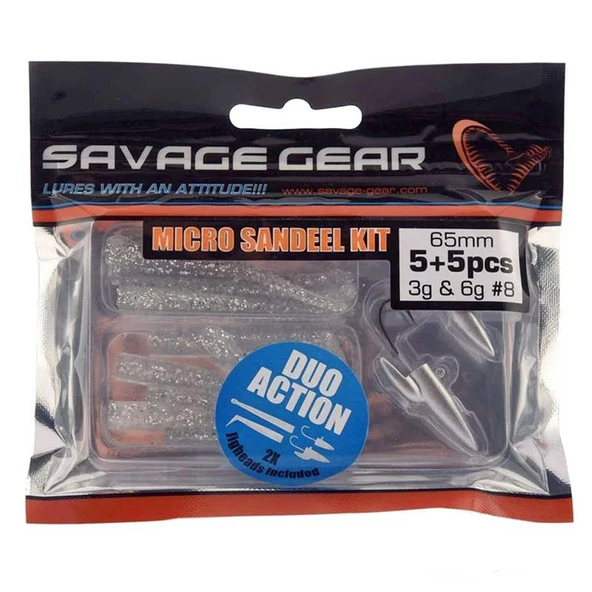 Savage gear Micro Sandeel Kit 12 Parça Lrf Silikon Yem - Resim 4