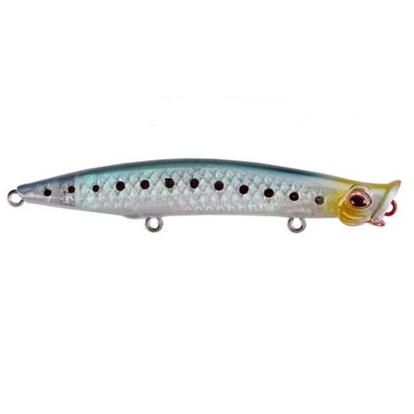 River Pop N Catch 3D 90 9cm 8Gr Su üstü Popper Yem - 4