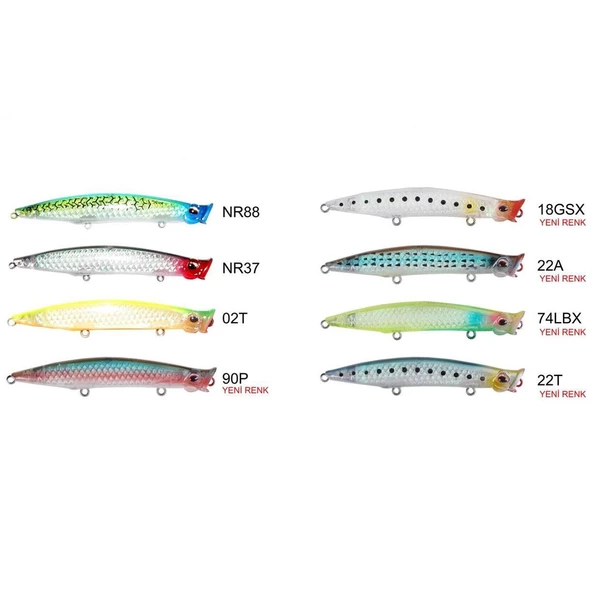 River Pop N Catch 3D 90 9cm 8Gr Su üstü Popper Yem