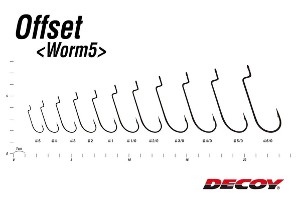 DECOY Worm5 Offset Hook Offset İğne - Resim 3