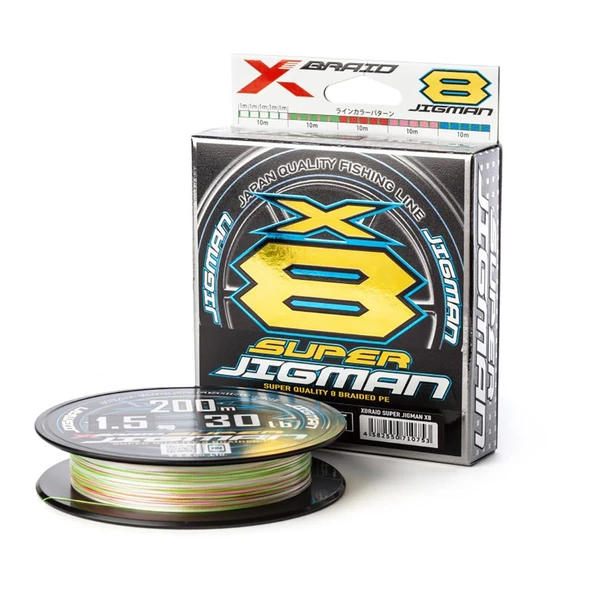 YGK X-Braid Super Jigman 8x 300m Multicolor İp Misina