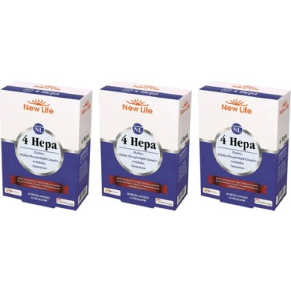 New Life 4 Hepa 30 Softgel Kapsül 3 Kutu ürün görseli