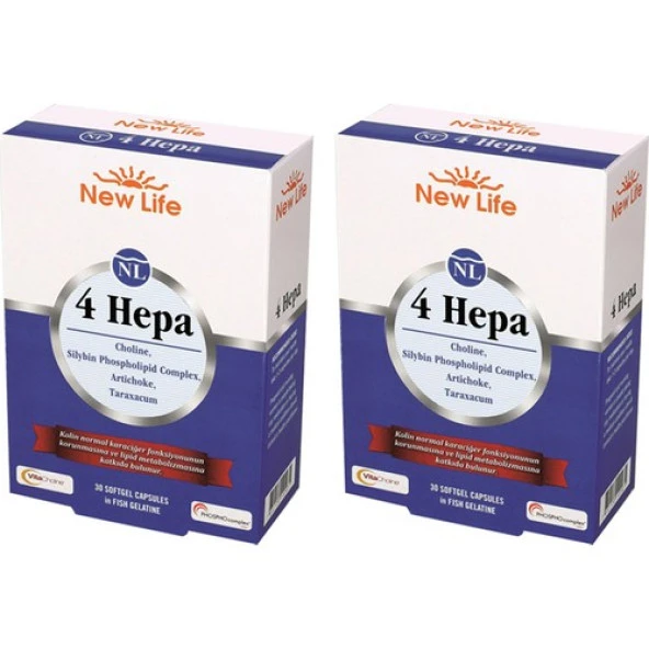 New Life 4 Hepa 30 Softgel Kapsül 2 Kutu ürün görseli