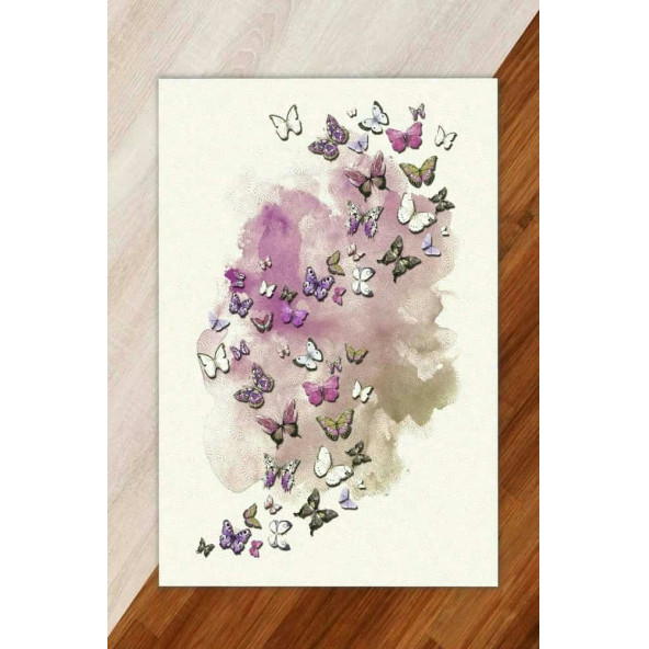 Kadife Modern Halı Örtüsü