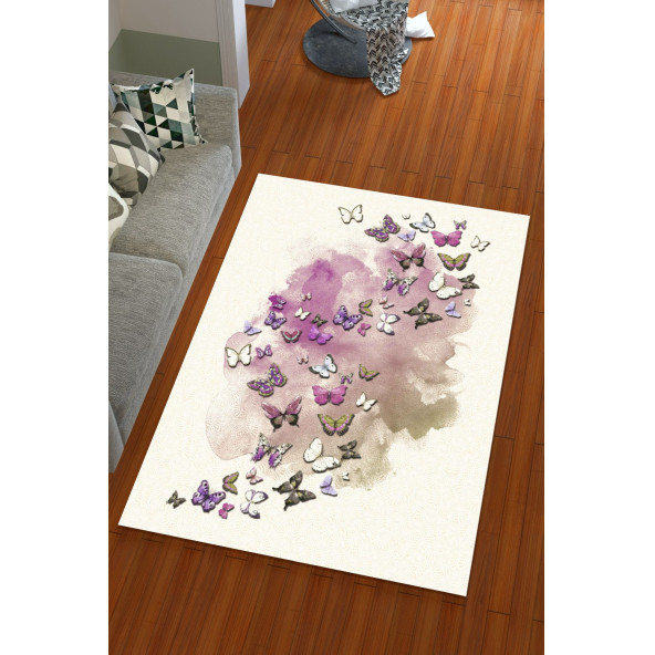 Kadife Modern Halı Örtüsü - 2