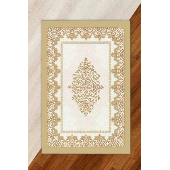 Miray Tekstil Modern Lastikli Kadife Halı Örtüsü
