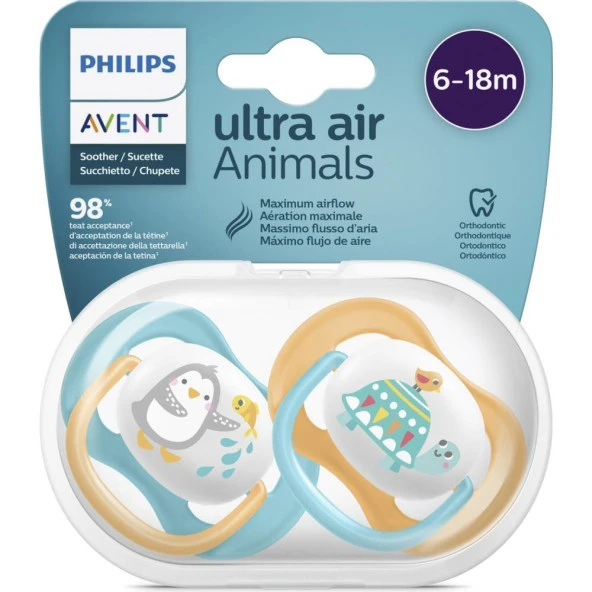 Philips Avent Ultra Air Animals Emzik 68 Ay Erkek SCF080/07