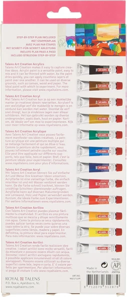 Talens Art Creation Acrylic Colour 12x12ml Akrilik Boya Seti / 9021712M - Resim 3