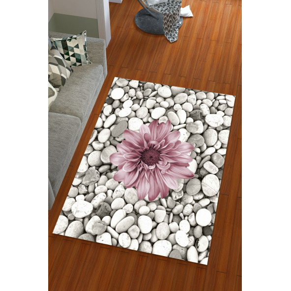 Lastikli Modern Desenli Hali Örtüsü - 2