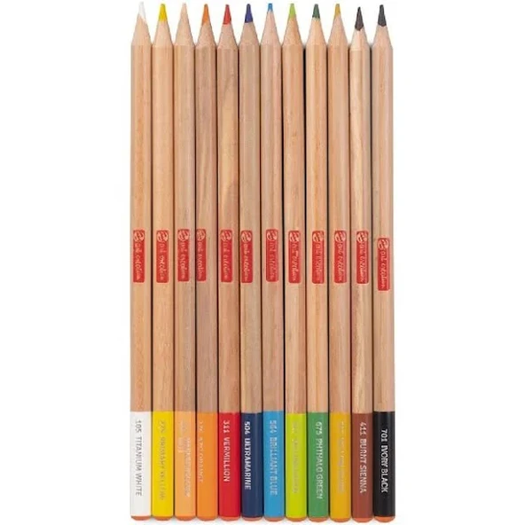 Talens Art Creation Colour Pencils 12'li Sanatsal Kuru Boya Kalem Seti / 9028012M - Resim 2