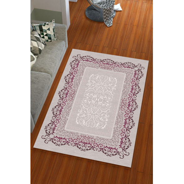 Lastikli Modern Desenli Hali Örtüsü - 2