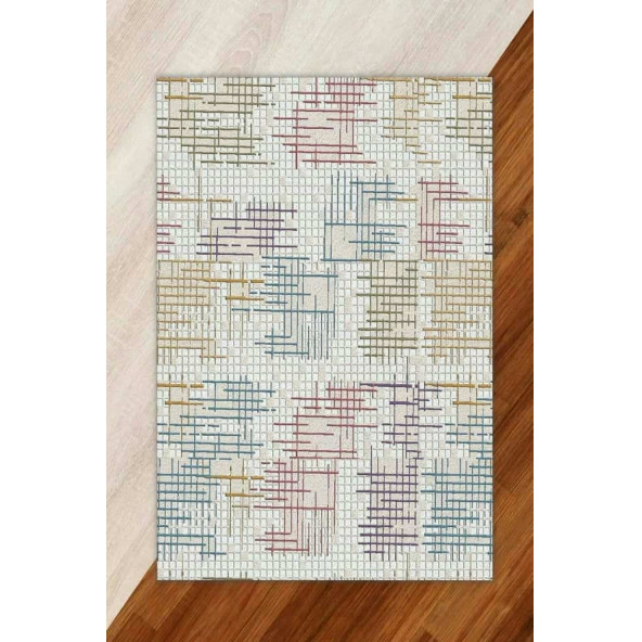 Kadife Modern Halı Örtüsü