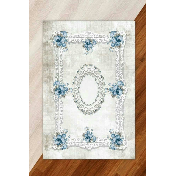 Kadife Modern Halı Örtüsü