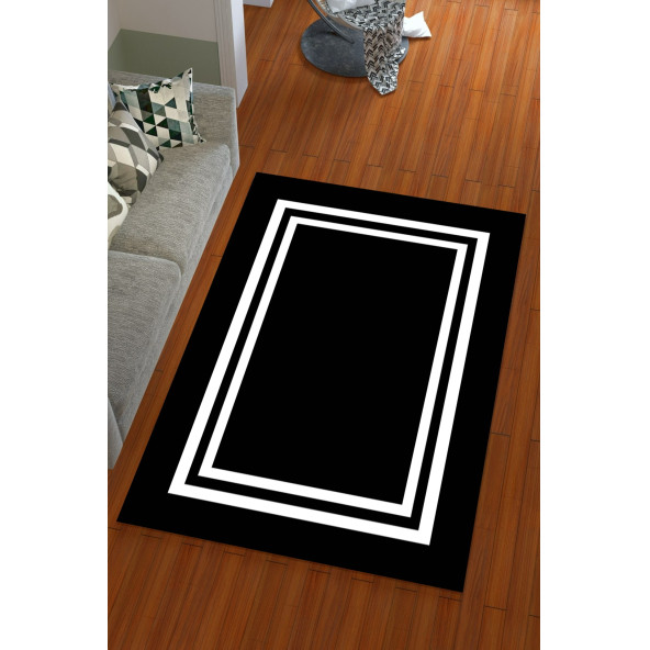 Lastikli Modern Desenli Hali Örtüsü - 2
