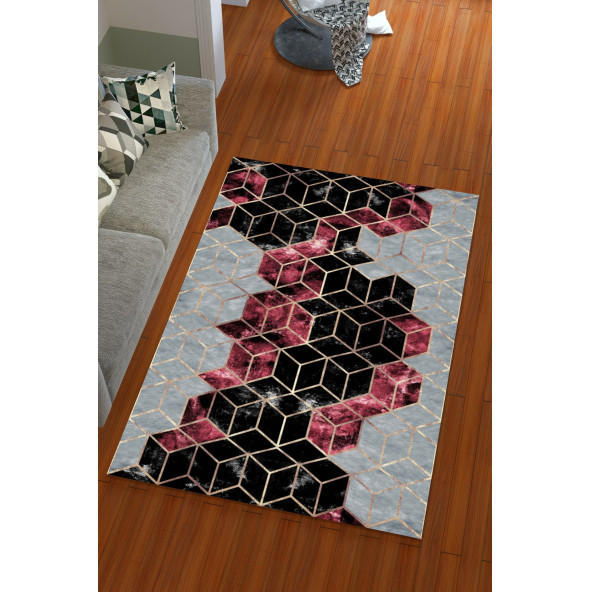 Kadife Modern Halı Örtüsü - 2