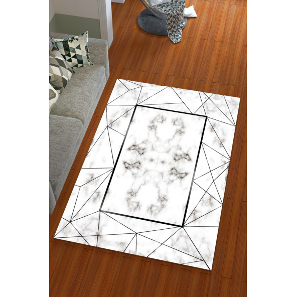 Miray Tekstil Kadife Modern Halı Örtüsü - 2