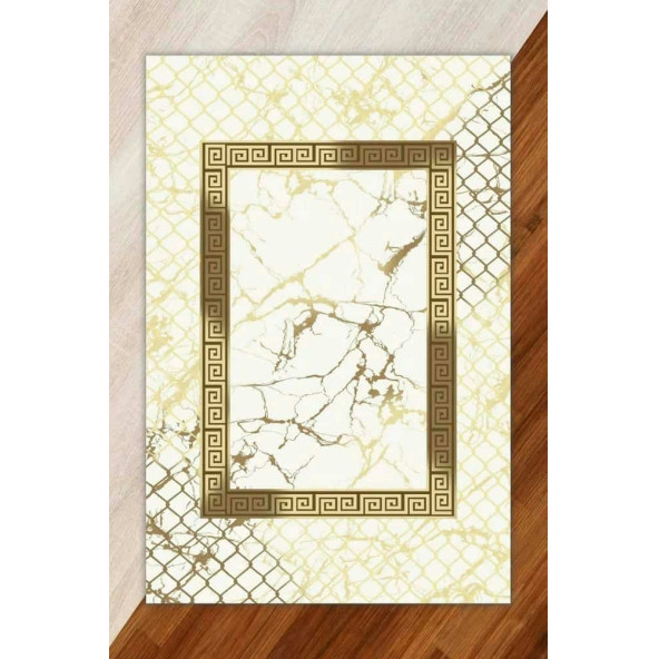 Lastikli Modern Desenli Hali Örtüsü