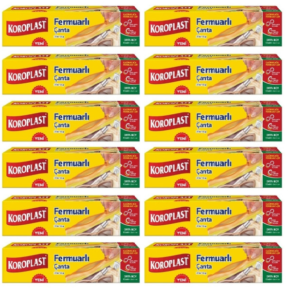 Koroplast Fermuarlı Çanta Orta Boy 20 X18 Cm 144 Lü - 2