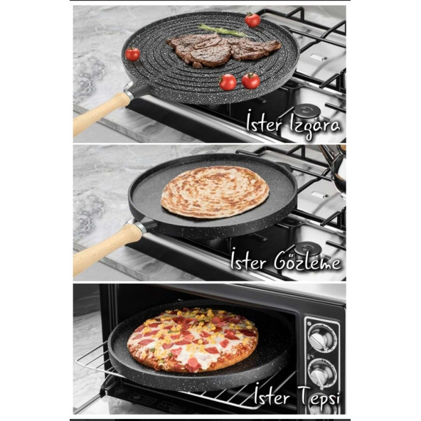 DÖKÜM GRANİT GÖZLEME & PİZZA TAVASI 36cm - 2