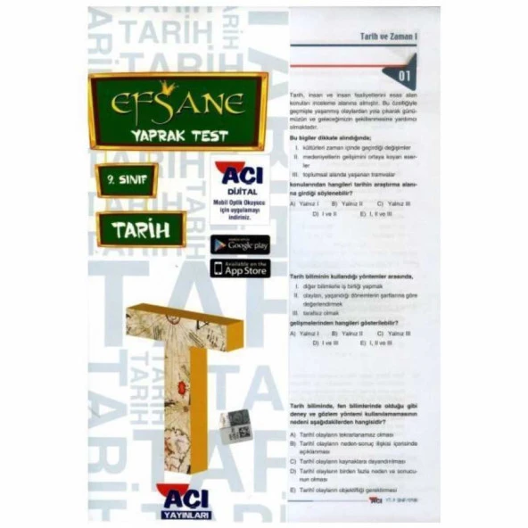 Efsane 9.Sınıf Tarih Yaprak Test
