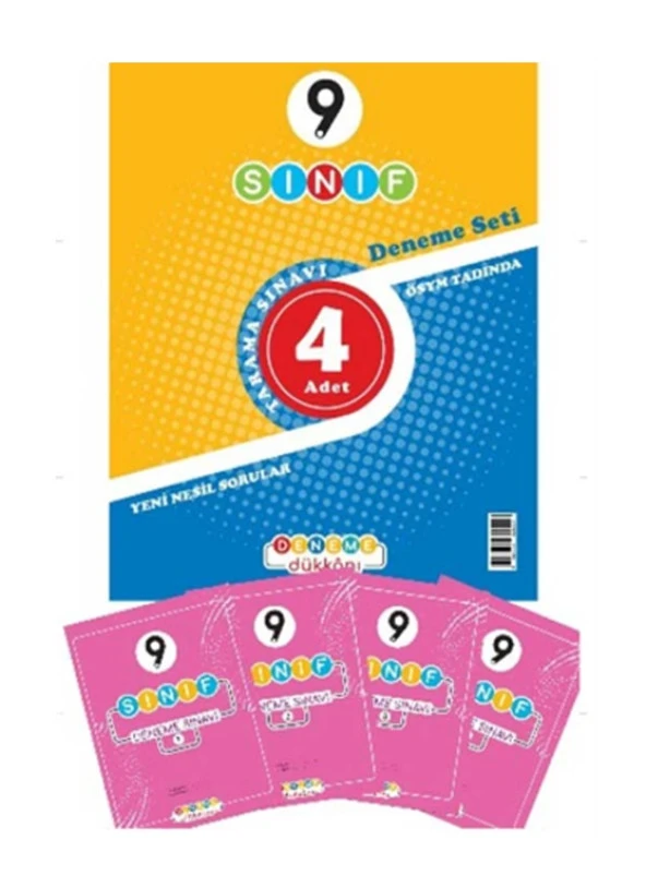 Deneme 9.Sınıf Deneme Seti 4Lü - 1