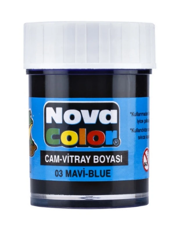 Nova Color Cam Boyası Mavi 30 cc 2 adet