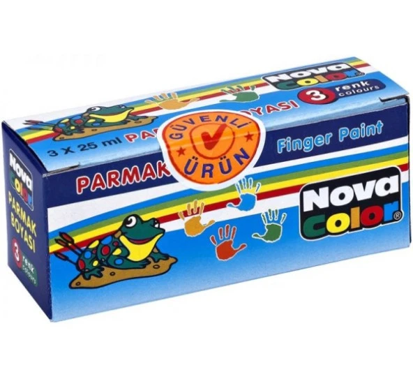 Nova Color Parmak Boyası 3Lü Takım 25Cc
