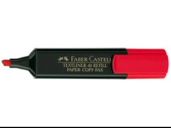 Faber Castell Fosforlu Kalem Kırmızı 2 adet