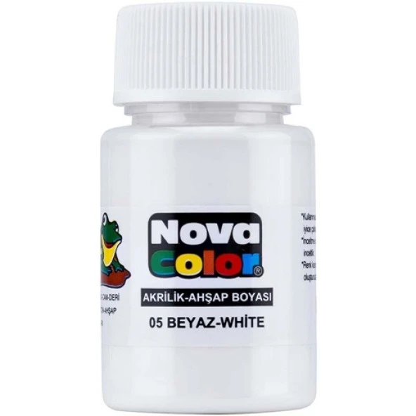 Nova Color Akrilik Boya 30 Ml Beyaz - 2 adet