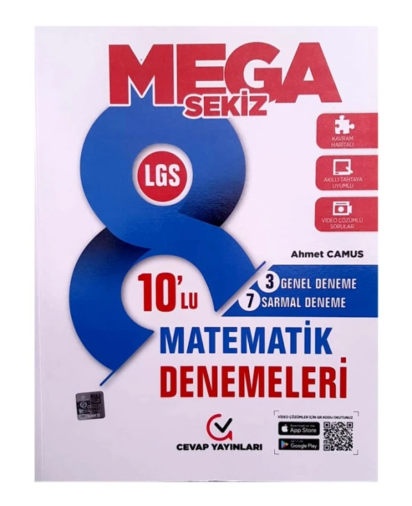 Cevap 8.Sınıf Matematik Denemeleri 10 lu ürün görseli