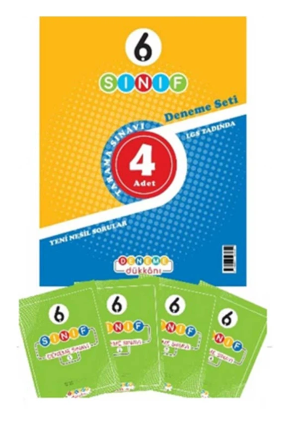 Deneme 6.Sınıf Deneme Seti 4Lü ürün görseli