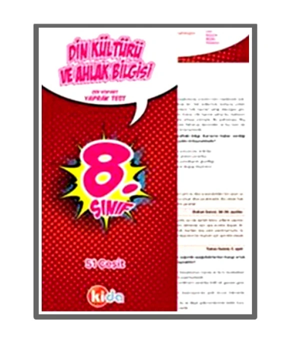 Kida - 8.Sınıf Din Kültürü ve Ahlak Bilgisi Yaprak Test ürün görseli
