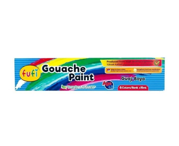 Fufi Guaj Boya Şişe 6Lı