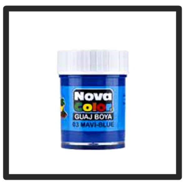 Nova Color Guaj Boya Mavi Şişe 2 Adet