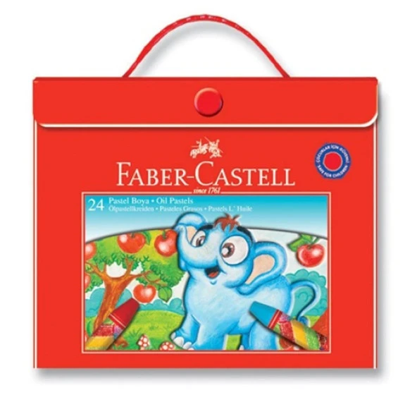 Faber Castell Pastel Boya 24Lü Çantalı ürün görseli 1