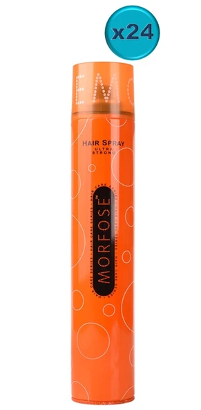 Morfose Saç Spreyi 400ML Ultra Sert (Turuncu) (24 Lü Set)